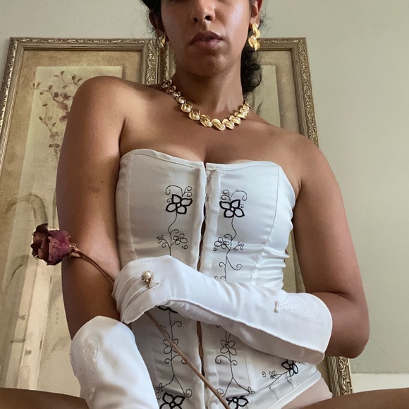 Cotton Works, Vintage Corset Bustier Top - Picture 7 of 16